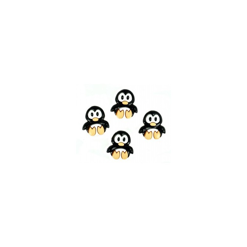 Sortido Botoes - Playful Penguins