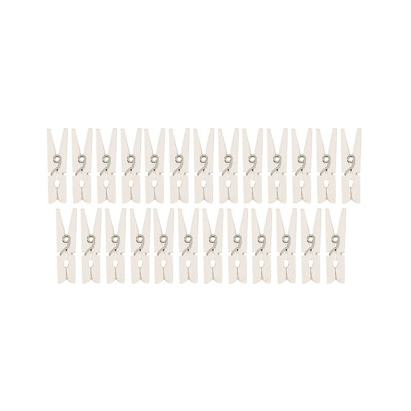 Mini Molas Decorativas 3 cm (10 unds.) by Rico Design - White