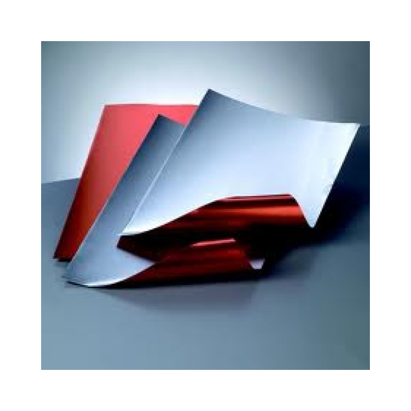 Folha de Alumínio 20x30 cm 0,15 mm (3 unds.) by Efco - Vermelho e Prata