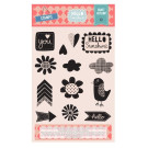 Sortido de Carimbos Silicone Hello Sunshine (13 unds.) by Craft Asylum