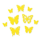 Sticker felt butterflies assorted yellow 20 / 35 /