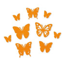 Sticker felt butterflies assorted orange 20 / 35 /