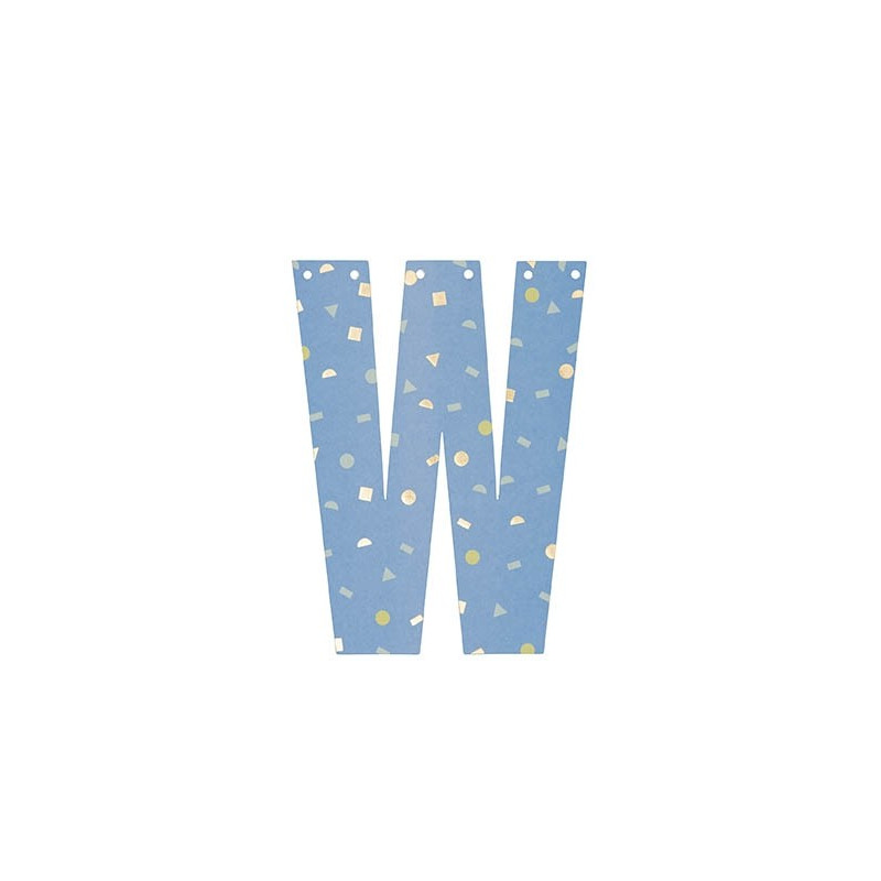 Letter W for decorations 5,5" by Rico Design
