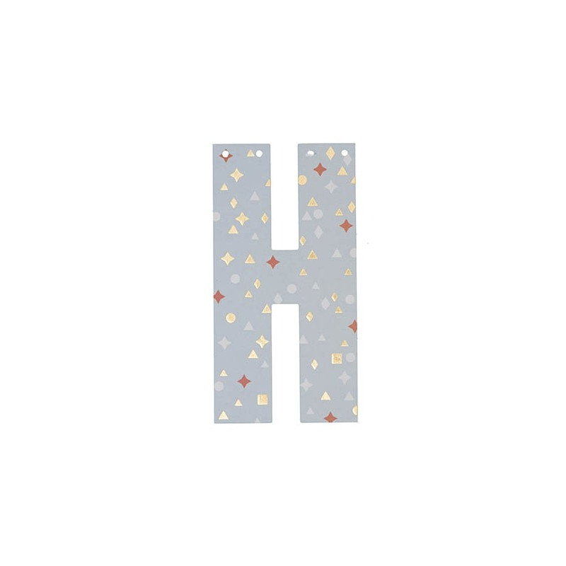 Letra H para decoraciones 14 cm by Rico Design
