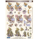 Meadow Cottage Bears Die Cut Figurines by Reddy