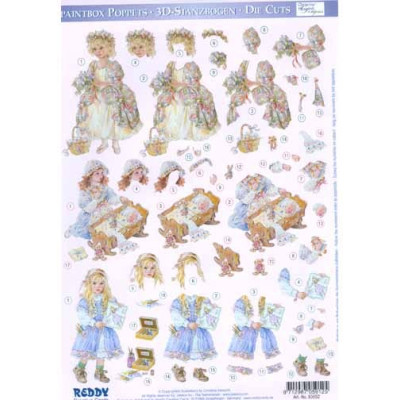 Paintbox Poppets Die Cut Figurines by Reddy