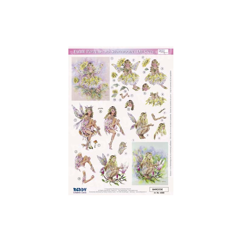 Faerie Poppets Die Cut Figurines by Reddy
