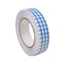 Fita de Tecido Axadrezada Azul e Branca by Rico Design