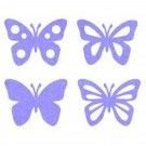 Lilac Felt Butterfly Assortment (8 unts.) by Efco