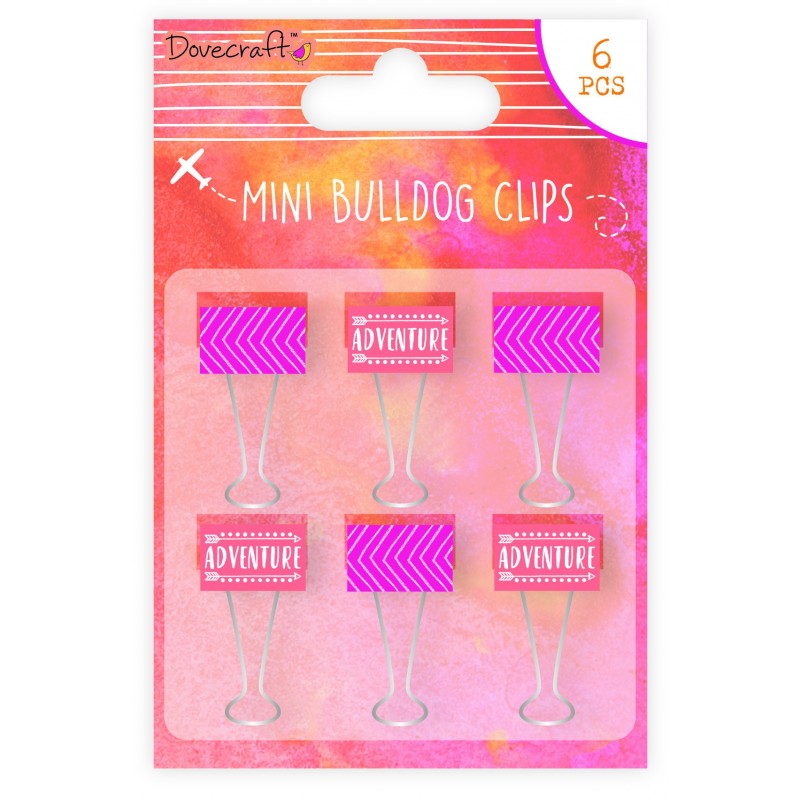 Metallic Bulldog Clips - To Travel is to Live by Dovecraft