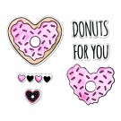 Sizzix Framelits Die w/ Stamps (6 pcs) Donuts for You by Jen Long