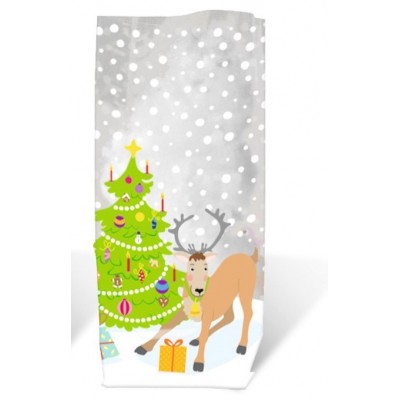 Set of 10 Candy Bags Large Reindeers