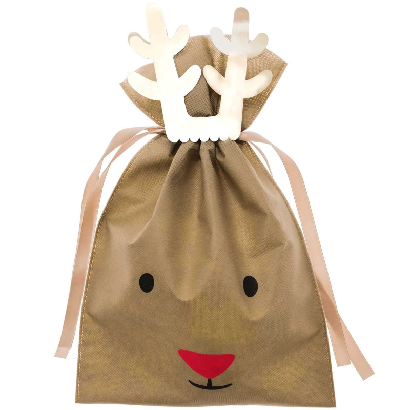 Gift Bag 11 4/5" x 18" Reindeer