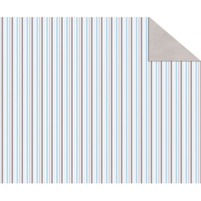 Double Sided Cardboard (19 1/2" x 26 4/5") Blue Stripes