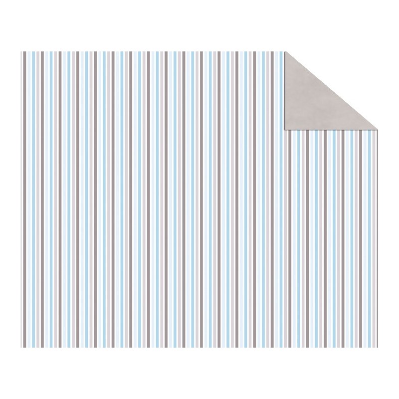 Double Sided Cardboard (19 1/2" x 26 4/5") Blue Stripes