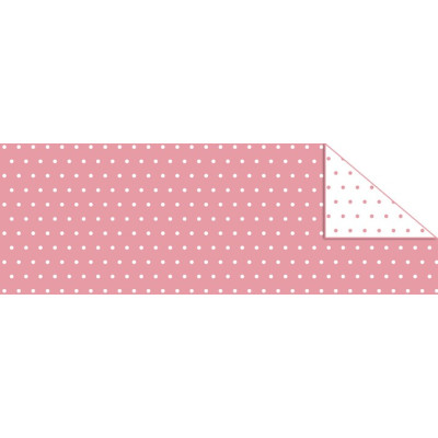 Double Sided Cardboard (19 1/2" x 26 4/5") Pink Dots