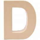 Letra de Cartón "D" 17 cm