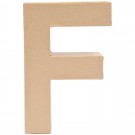 Letra de Cartón "F" 17 cm