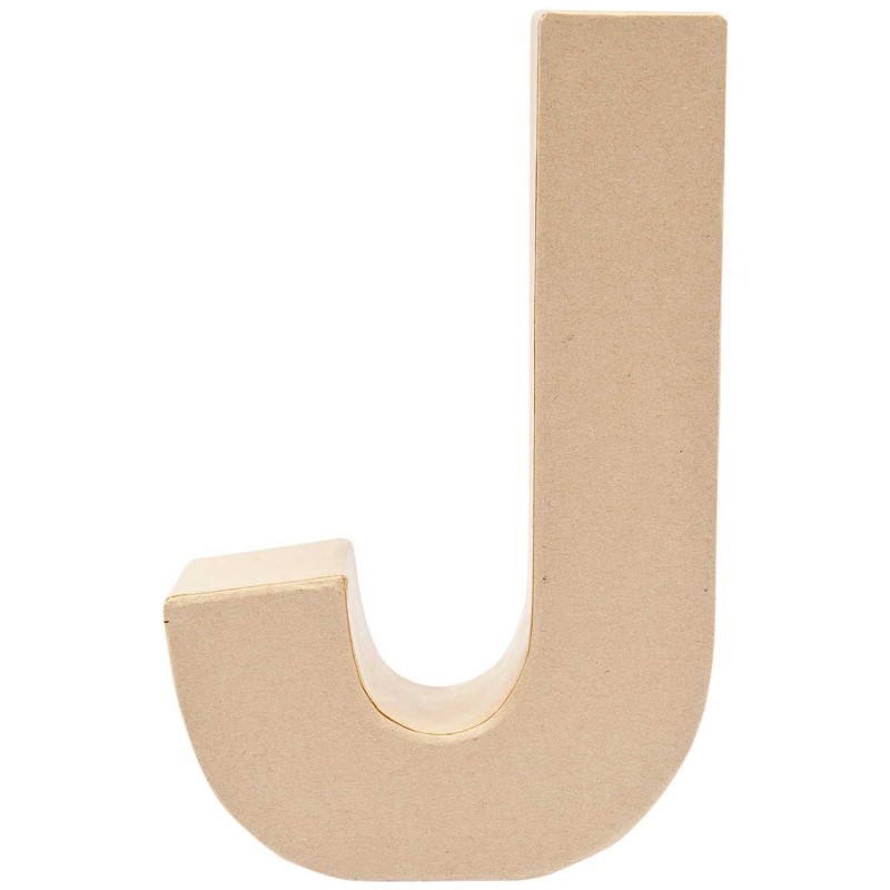 Letra de Cartón "J" 17 cm