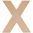 Letra de Cartón "X" 17 cm