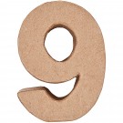 7" Cardboard Number "9"