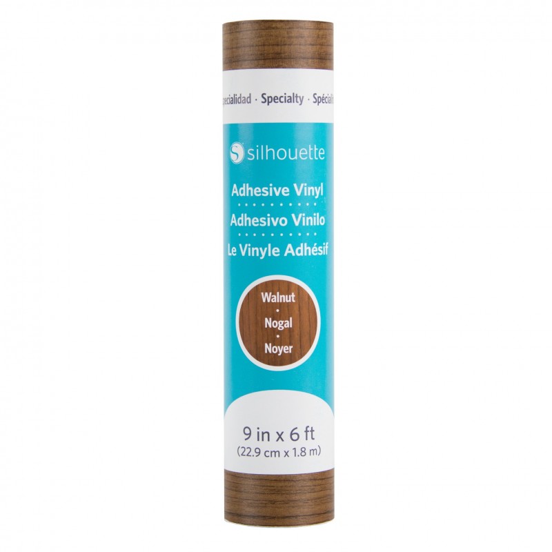 Wood Vinyl w/ Permanent Adhesive Roll - Walnut