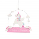 Plato Decorativo p/ Colgar Unicornio