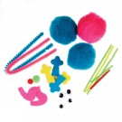 Kit Pompom Abelha e Joaninha
