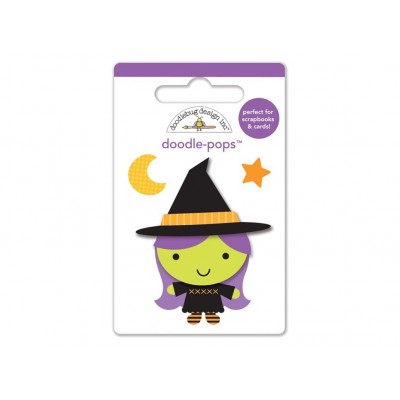 3D Stickers Witch