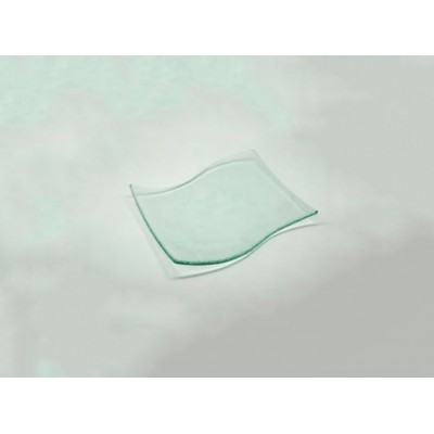 Large Wavy Square Glass Tray