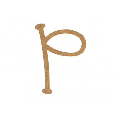 Letra "p" MDF