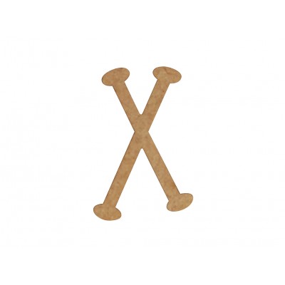 Letter "x" MDF