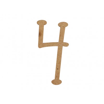 Number "4" MDF
