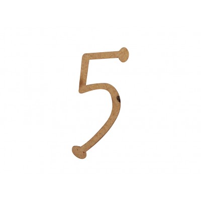 Number "5" MDF