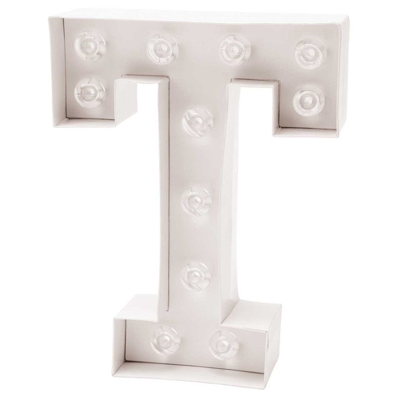 Letra Luminosa 20cm com Led T  by Rico Design