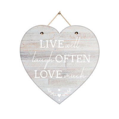 Placa Decorativa Live Well