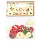 Botões de Madeira The Magic of Christmas by Dovecraft
