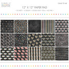 Sortido Papel Scrap 15x15cm Chalk to Me by Simply Creative