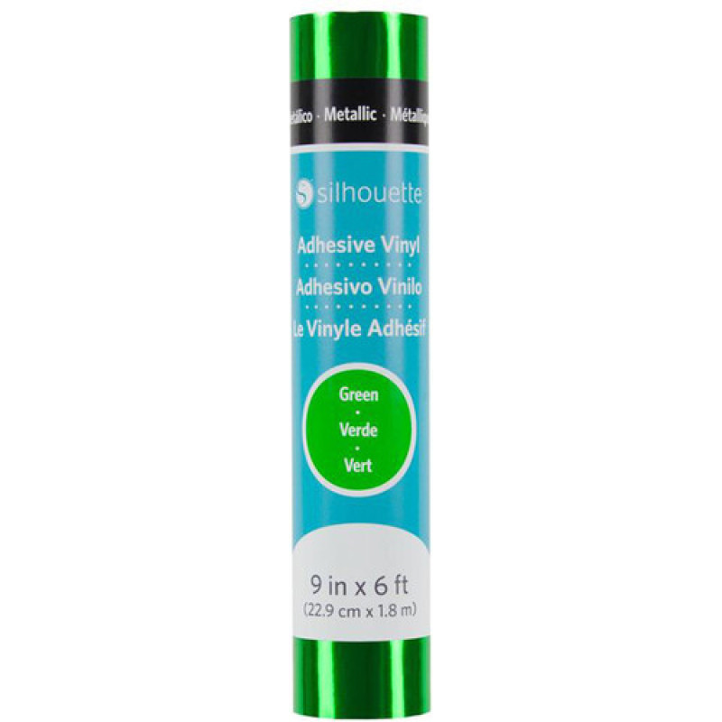 Metallic Vinyl w/ Permanent Adhesive - Green Metallic Vinyl w/ Permanent Adhesive - Green